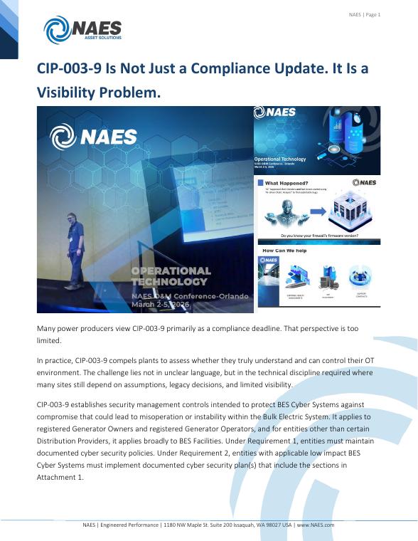 CIP-003-9 Is Not Just a Compliance Update   It s a Visibility Problem, first page