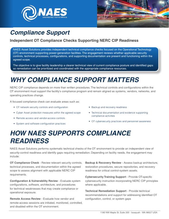 Compliance Support, cover