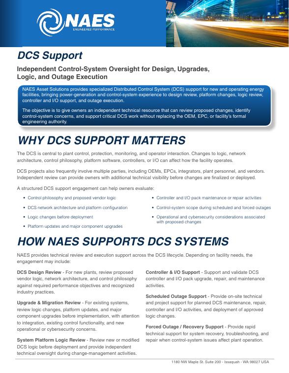 DCS Support, cover
