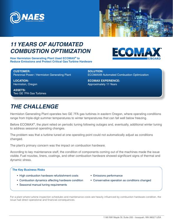 ECOMAX® Case Studies, cover