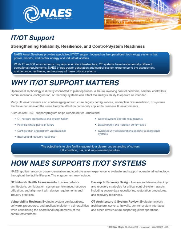 IT/OT Support, cover
